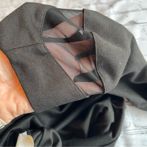 Nicole Miller Little Black Event Party Dress NWT NEW Gothic Size 2 Mesh $330+ - Picture 12 of 16